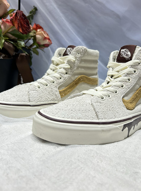 Vans Sk8-hi防滑耐磨麂皮巧克力男女同款高帮板鞋子VN0007NPD3M