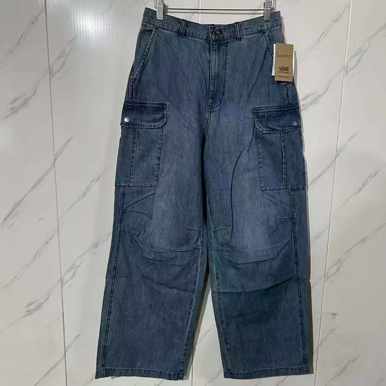 VANS春秋季蓝色新款百搭舒适情侣款休闲运动牛仔裤VN000QQUFAI,运动服/休闲服装,运动长裤,淘宝优惠券,粉丝福利购,淘宝优惠卷