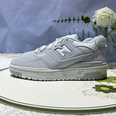 New Balance 550简约休闲时尚百搭雾霾白蓝男女同款板鞋BB550HSB