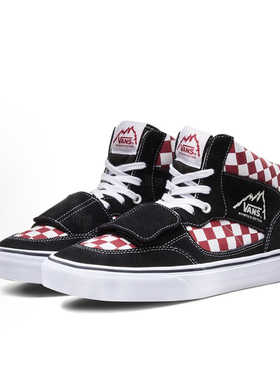 vans 春秋季棋盘格魔术贴百搭舒适女子休闲帆布板鞋子VN0A3TKG35U