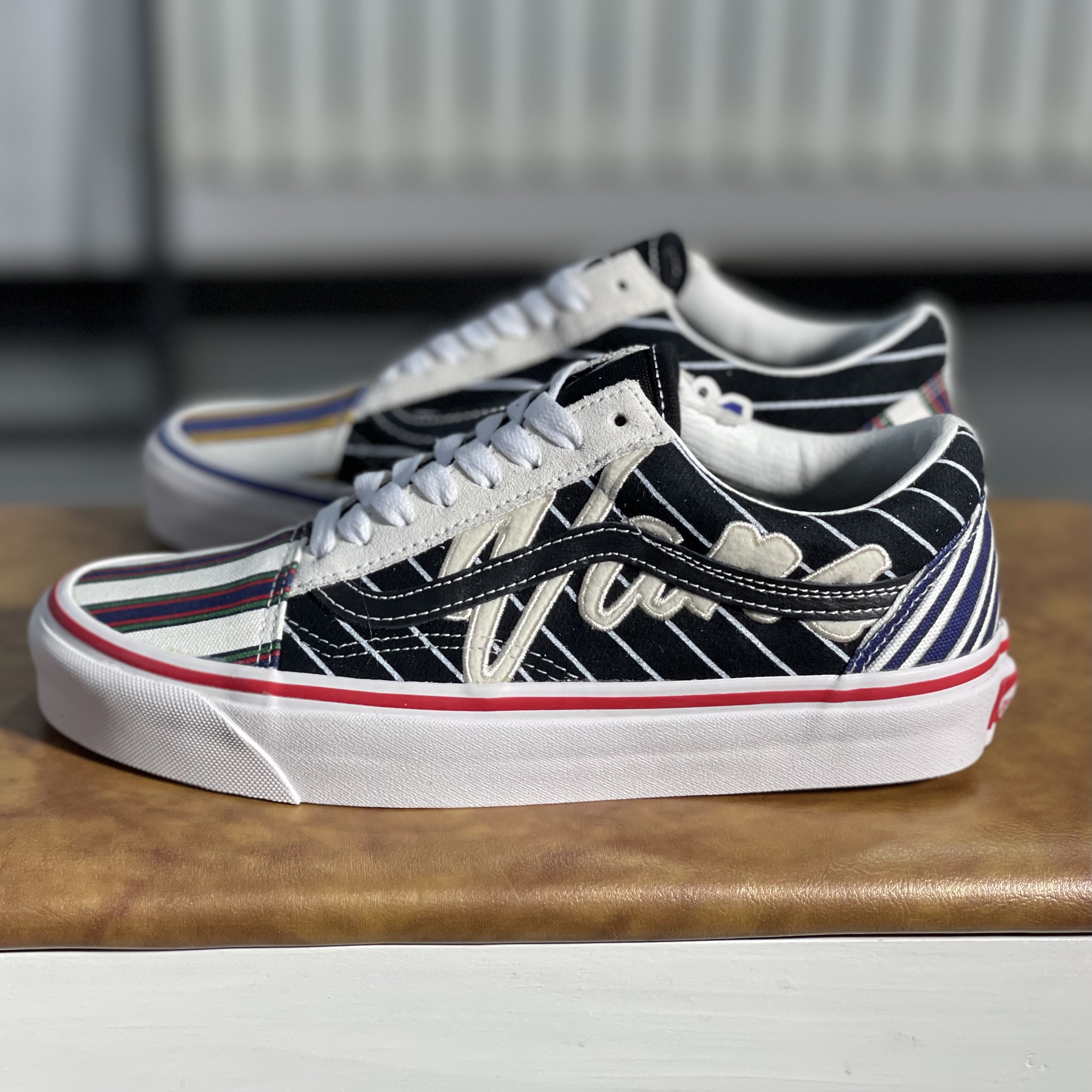 VANS Old Skool 36DX安纳海姆刺绣印花低帮帆布板鞋子VN0A54F34GE