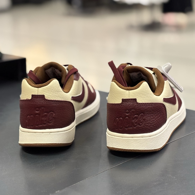 正品耐克Nike男子低帮酒红色复古皮质休闲运动板鞋IB4644 N仓