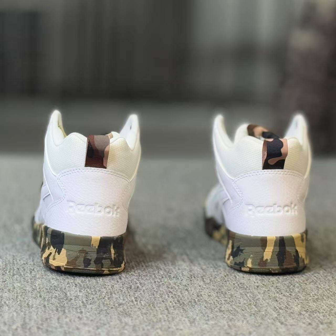 Reebok/锐步 断码清仓男子系带防滑高帮迷彩休闲运动板鞋 DV8831