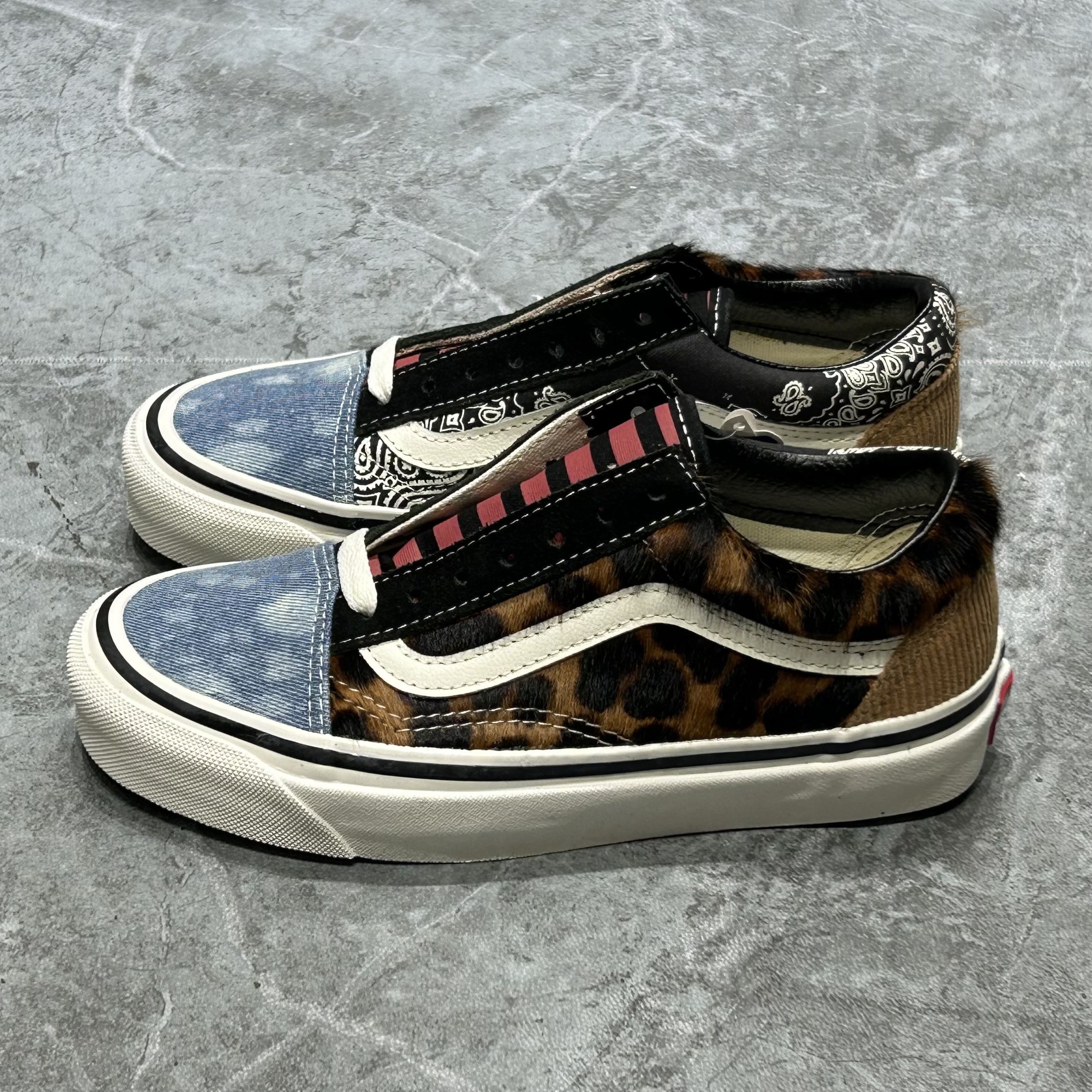 Vans Style36马毛豹纹灯芯绒拼接休闲舒适低帮板鞋子VN0A54F30FP
