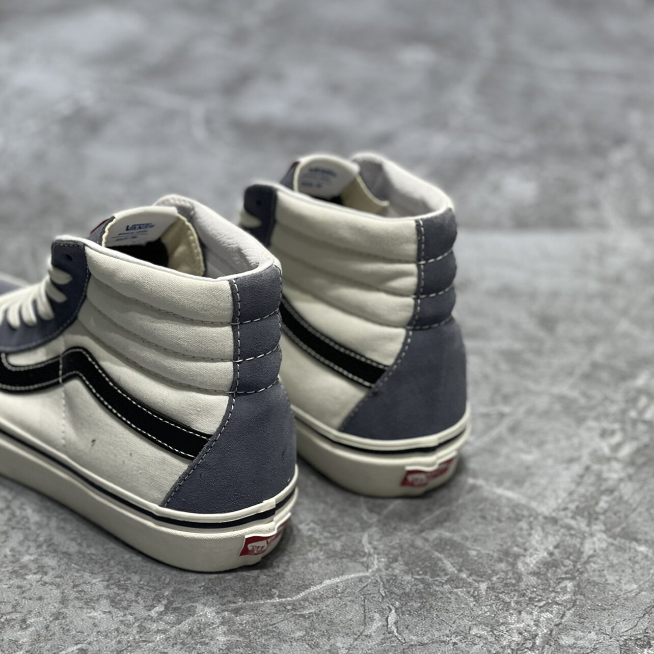 VANS范斯SK8-HI安纳海姆灰白色高帮男女板鞋帆布鞋子VN0A38GFUQ1