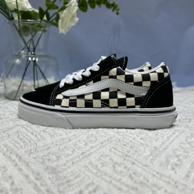 Vans Old Skool儿童个性时尚百搭黑白棋盘格低帮板鞋VN0A38HBP0S