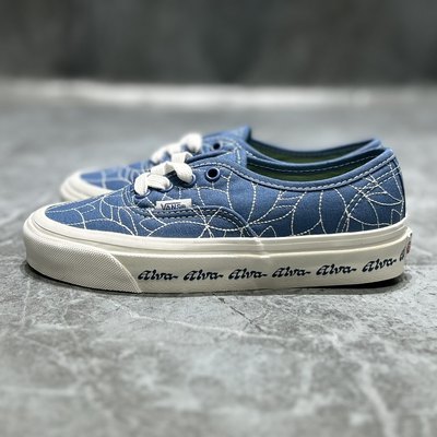 vans authentic男女情侣安纳海姆蓝色低帮帆布板鞋子VN0005U8NVY