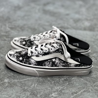 Vans Style 36 Mule喷绘涂鸦一脚蹬低帮帆布滑板鞋子VN0A7Q5YB9G