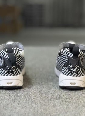 Reebok/锐步 女款PUMP FURY黑白条纹充气休闲运动鞋 DV7305DV8272