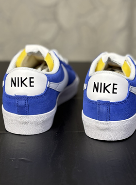 Nike耐克 BLAZER 男子蓝色开拓者复古休闲皮质板鞋 DA7254 N仓