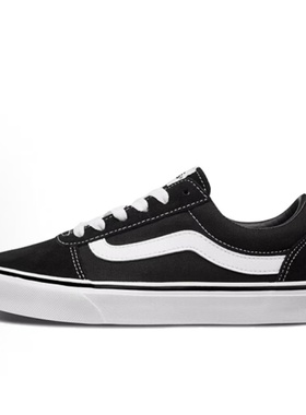 Vans 经典Ward 舒适百搭防滑耐磨黑色低帮板鞋VN0A3IUNIJU