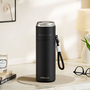 新款简约商务保温杯男女士速开水杯便携车载泡茶杯子轻奢学生水杯