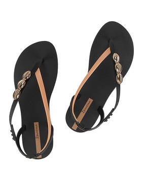 Ipanema依帕夏季新款女士夹脚凉鞋时尚撞色金属贝壳休闲凉拖83575