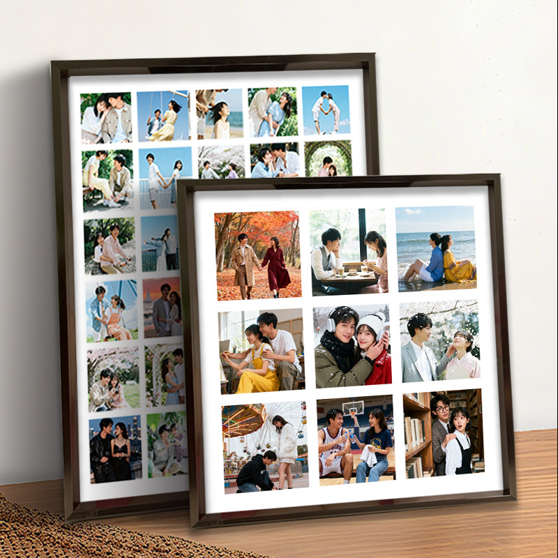 情侣宫格摆台挂墙定制儿童写真家庭照结婚照家居装饰相框摆件制作,家居饰品,相框/画框,淘宝优惠券,粉丝福利购,淘宝优惠卷