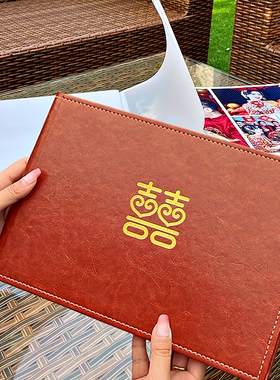 结婚照相册定制作婚礼跟拍纪念册照片书婚纱照娘家册订婚洗做成册