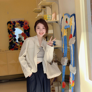 进口环保皮休闲短款 有点温柔时髦 皮衣外套 新品 FAN