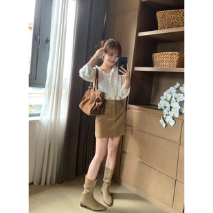 木耳边超美对丝工艺衬衫 FAN 价299 原 秋新品