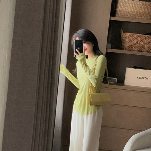 百搭常规简约真丝莱赛尔T恤