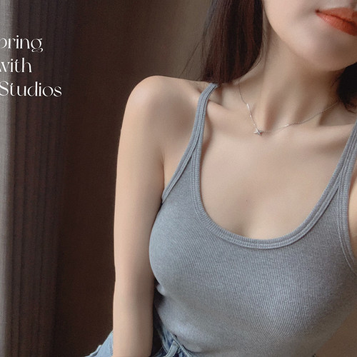 三色小背心简约百搭吊带