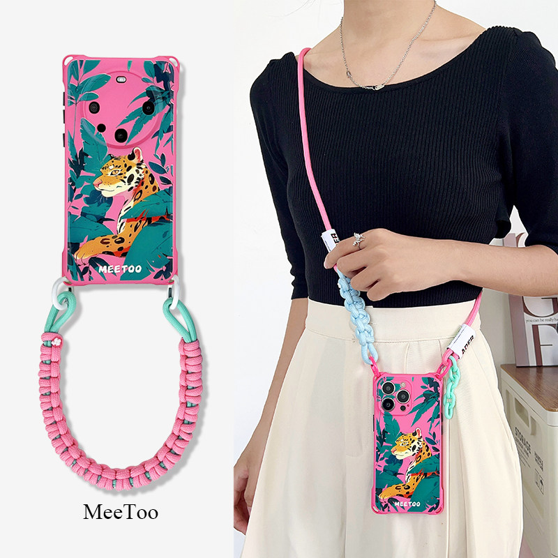 挂绳斜挎全包防摔华为mate60pro