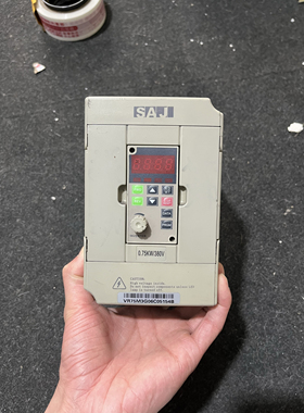 SAJ变频器8000 VR75M3 0.75KW 380V二手拆机 功能包好