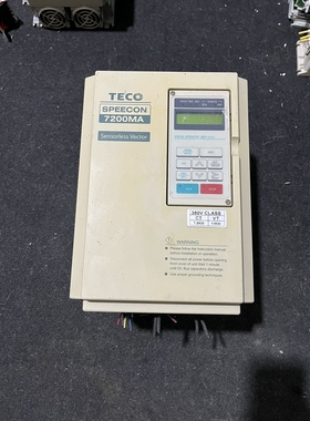 TECO东元7200MA变频器7.5KW/380V JNTMBGBB0010AZ-U- 二手SPEECON