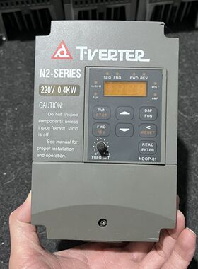 Tverter台安N2-SERIES变频器220V 0.4KW N2-2P5-H二手包好有质保