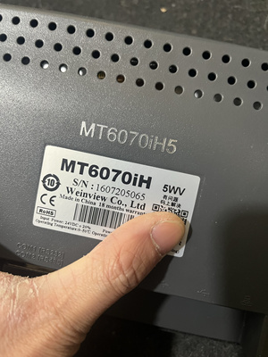 威纶触摸屏MT6070iH 5WV 七寸显示器 显示触摸正常 功能包好