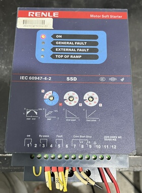 二手雷诺尔RENLE软起动器SSD-30 30KW 54A 380V 220V控制功能包好