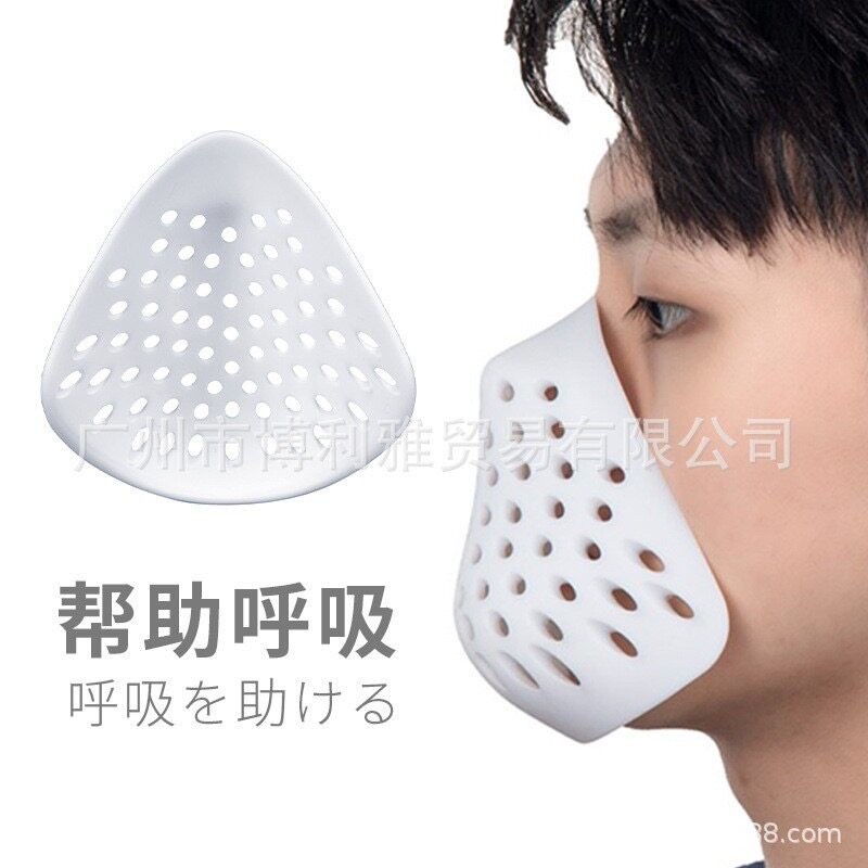 环保硅胶口罩面罩帮助呼吸立体