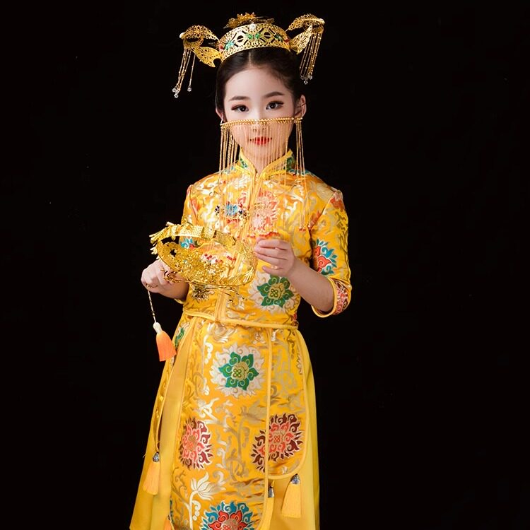 皖君女童中国风拜年服名族风