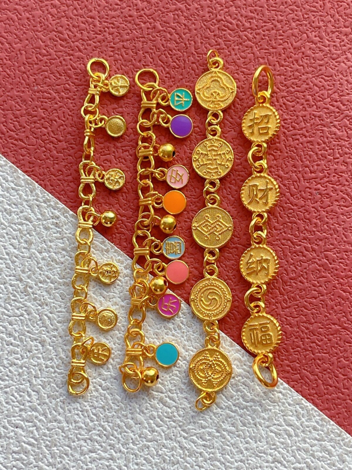 S925 ANCIENT SILVER GOLD-PLATED FITTINGS BURNT BLUE PEACE JOY HAPPINESS BLESSINGS BARLEY EARS FIVE ELEMENTS MOUNTAIN GHOSTS SPEND MONEY TO EXTEND THE CHAIN