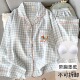 带胸垫睡衣女云朵棉防凸点高档少女家居服学生款 可外穿格子加大码