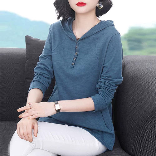 Осенняя хлопковая толстовка с капюшоном, коллекция 2022, в корейском стиле