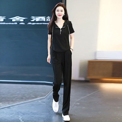 洋气减龄小个子休闲时尚套装女