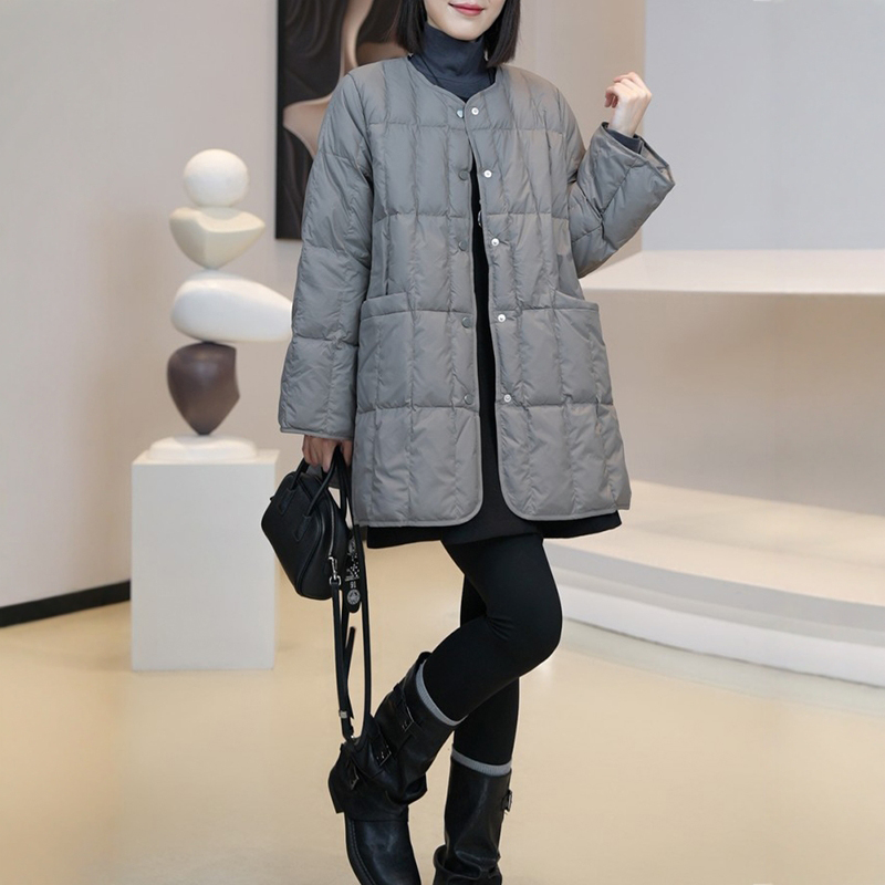 大码女装中长款棉服女