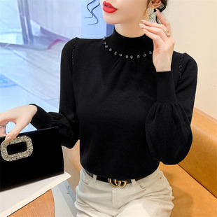 今年爆款半高领毛衣2026新款洋气打底衫修身秋冬内搭女士针织上衣