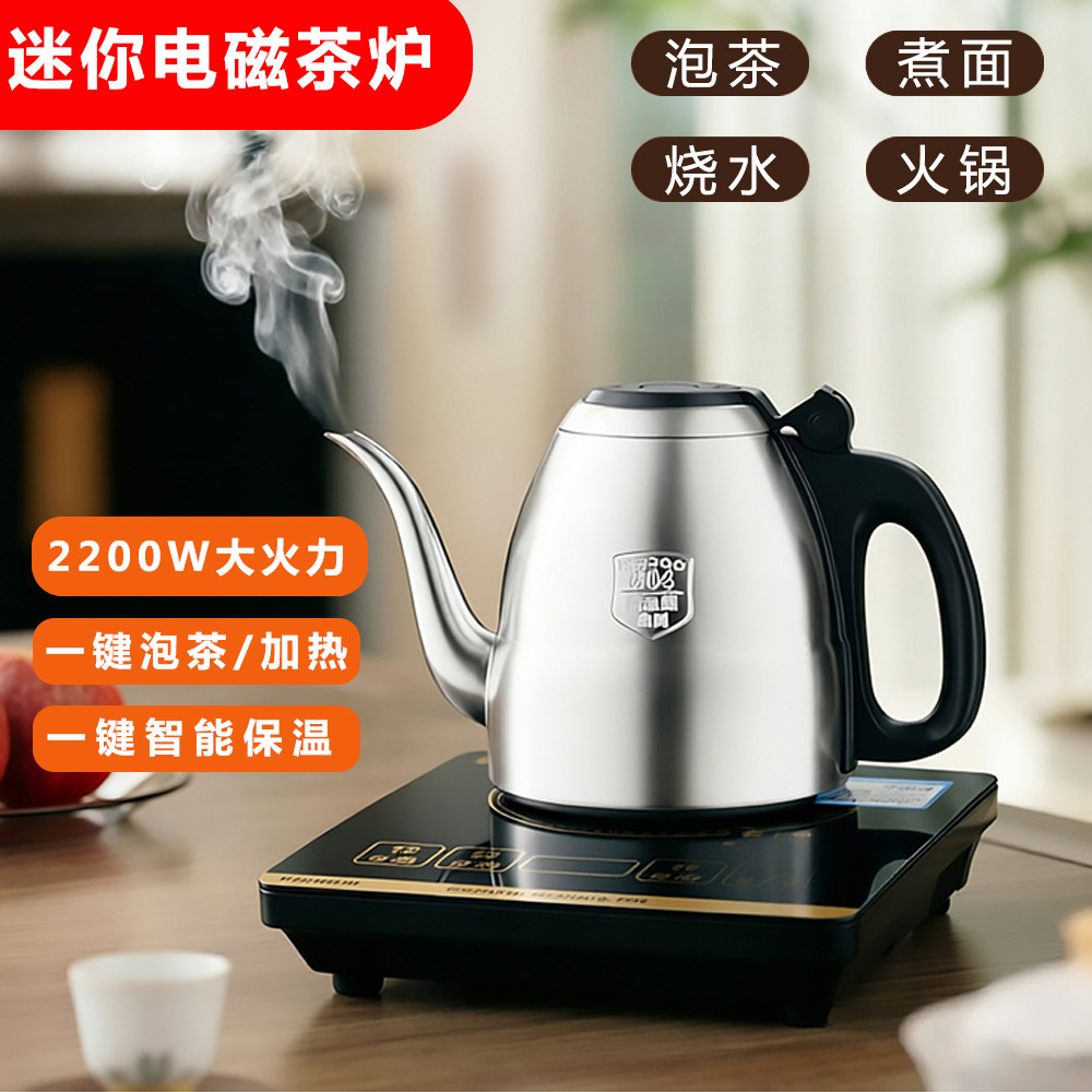 迷你电磁炉小型电磁陶茶炉烧水壶泡茶专用多功能家用电池煮茶炉