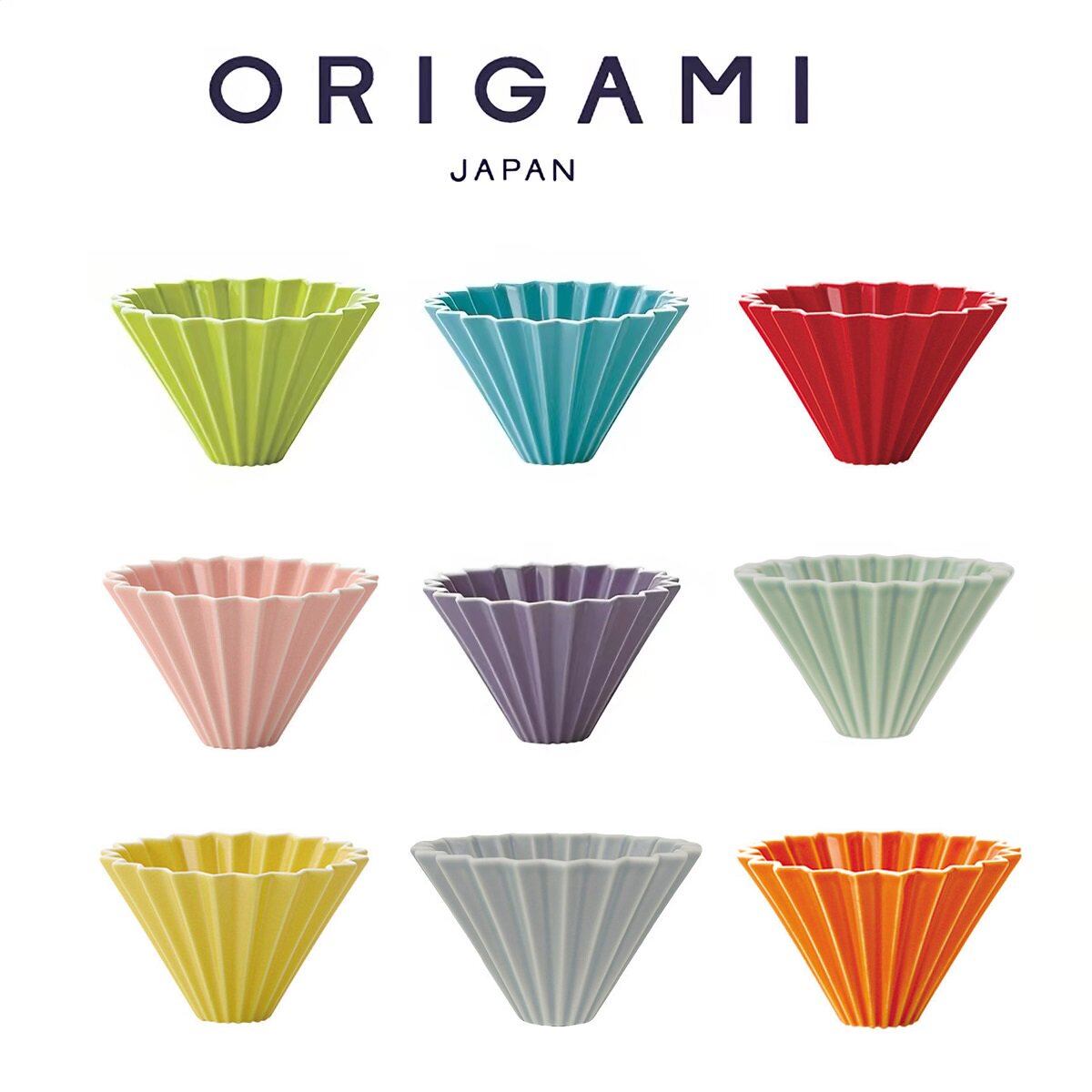 日本origami折纸滤杯滴滤式陶瓷图片