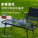 户外可折叠网格桌铁网桌升降桌户外野餐折叠桌轻便便携式 双耳两折