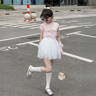 女童超好看韩系裙子套装 儿童女孩甜美穿搭衣服芭蕾风 夏季 2025新款
