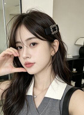 A0078 韩系气质镶钻bb 夹方钻掰掰夹边夹侧边夹刘海夹女