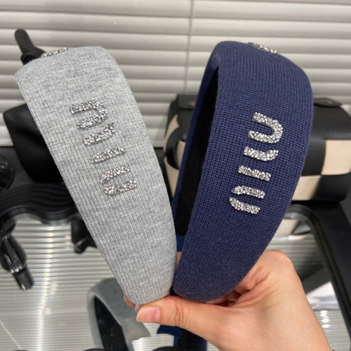 E4621明星同款闪钻宽边发箍高颅顶针织海绵头箍简约感时尚显脸小