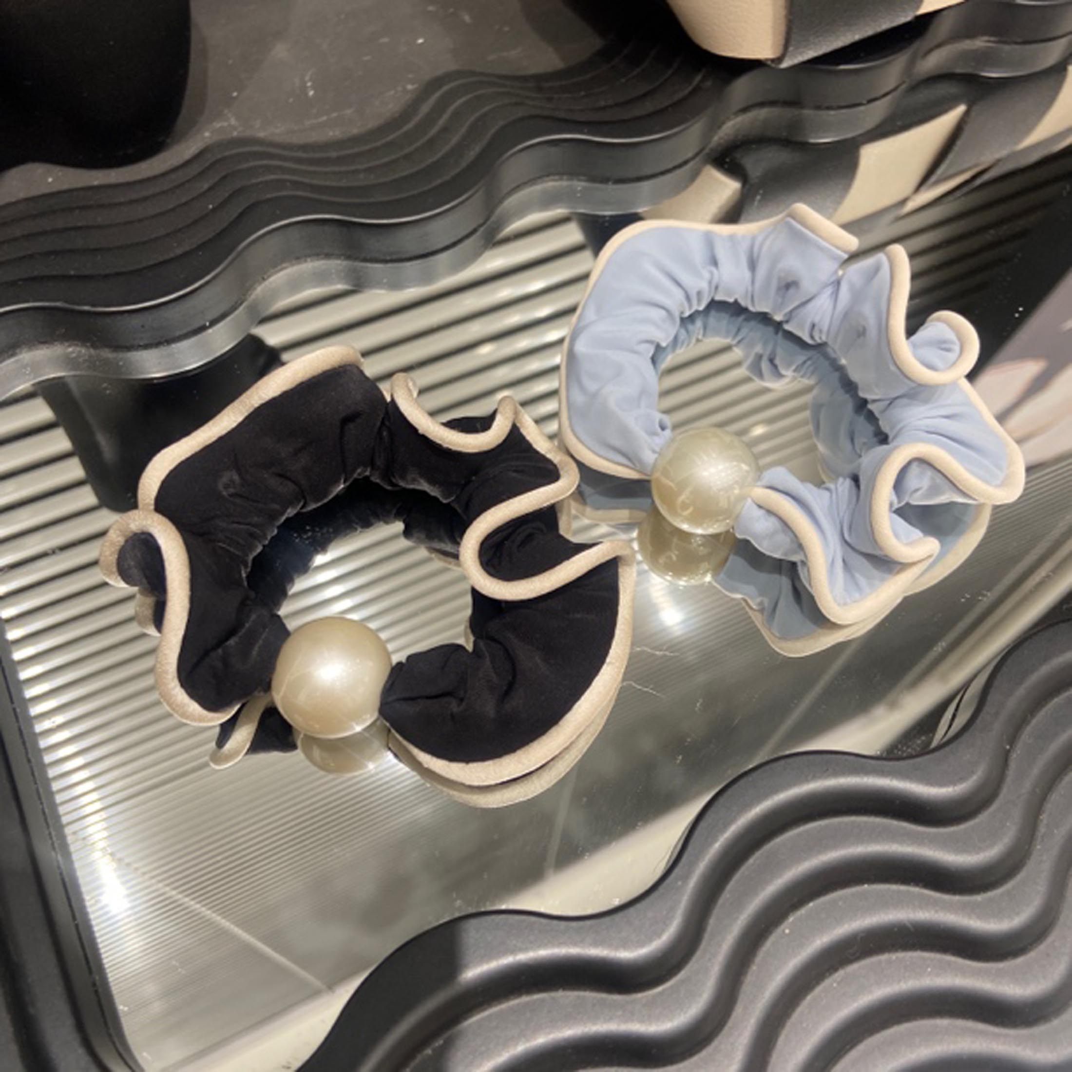 E5265 秋冬木耳边珍珠小肠发圈2026高级感丸子头扎头发大肠头绳女,饰品/流行首饰/时尚饰品新,发饰,淘宝优惠券,粉丝福利购,淘宝优惠卷