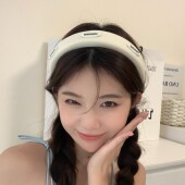 简约MIN字母发箍海绵高颅顶宽边遮发缝夏季 百搭大气2023年E0896