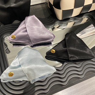 E4604缎面贝壳三角夹13cm2025新发夹后脑勺盘发鲨鱼夹半扎女头饰