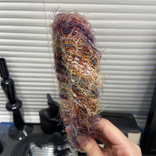 E2687 早秋气质减龄女 秋冬新款 彩色小香油画风毛线编织百搭时尚