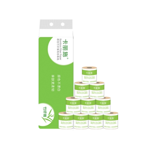 绿叶爱生活卡丽施原色竹纤维有芯卷纸卫生纸天然不添加漂白剂