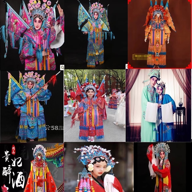 京剧戏服出租刀马旦差旗子演出服穆桂英挂帅贵妃醉酒大武生服装