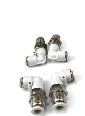 气动APLM直角穿板接头隔板弯头PLM-4/6/8/10/12/14/16mm快插L串板